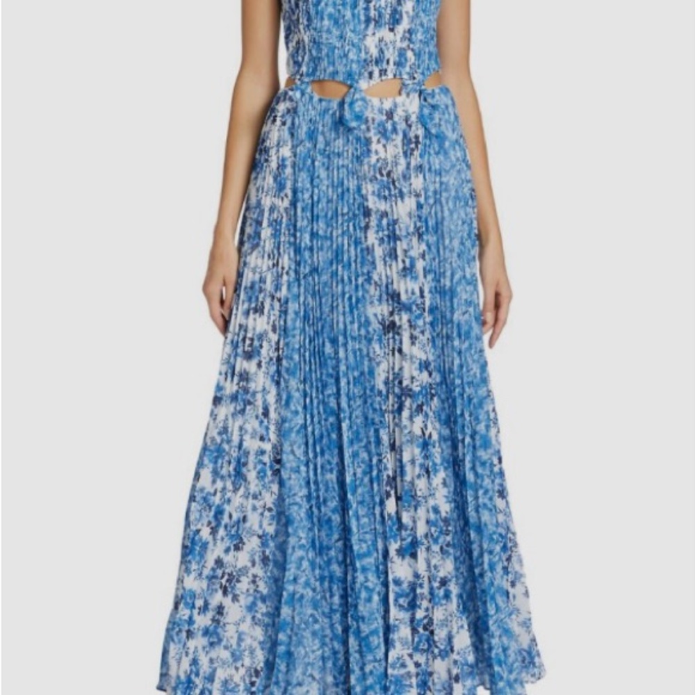 Amur Floral Blue Maxi Dress